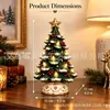 Novos enfeites de árvore de Natal transfronteiriços, novas artesanatos de resina para árvore de Natal, designs iluminados para vitrines, festas e feriados