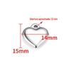 Pingente de aço inoxidável polido e iluminado joias DIY acessórios colar pulseira moda moda pingente amor pequenos acessórios