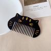 Peine para el pelo de gato pequeño para niños, diseño de dibujos animados, portátil, pequeño, con ácido acético, antiestático, para maquillaje