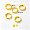 Llavero de anillo de plástico de colores Accesorios para abalorios DIY Colgante de anillo de resorte Gancho de campana Materiales para cadena de teléfono móvil