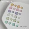 Nuevas joyas para manicura de Camelia con purpurina color Moonlight accesorios para uñas flor de rosa blanca tridimensional decoración