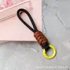 Cordón para Teléfono Trenzado de Bloques de Color con Nudo, Cordón Corto Tejido Creativo, Correa Desmontable Anti-Pérdida para Funda de Teléfono y Llavero, 12 cm