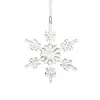Novas decorações de árvore de Natal, acessórios de acrílico transparente, alces de Natal, anjo, enfeites pendentes de floco de neve, transfronteiriço