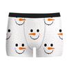 Cueca Masculina Estampada de Natal Nova Respirável Confortável Boxer de Seda de Leite Boxer com Estampa Digital de Seda de Leite