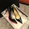 Zapatos de Tacón Alto Desnudos First Encounter para Mujer, Tacón de Aguja, Punta Puntiaguda, Corte Lateral, Suela Roja, Zapatos de Boda, Cómodos para los Pies, Adecuados para Vestidos, Zapatos Casuales 2026