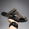 Sandalias Baotou de verano para hombre, nuevas, de doble uso, con suela suave, para exteriores, informales, antideslizantes, para playa