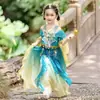 Falda de Disfraz Antiguo para Niñas Estilo Mejorado Ropa para Performance de Danza Clásica Guzheng Niñas Súper Hada Ropa para Performance de Coro Nuevo Chino