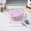 Lonchera recipiente para mantener la frescura lonchera rectangular trabajador de oficina caja para mantener la frescura caja de frutas para el hogar caja bento de vidrio lonchera para estudiantes