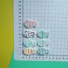 Pez Rayado de Colores de Dibujos Animados Resina DIY Accesorios Piezas Pequeñas Funda de Teléfono Pasador Goma para el Cabello Colgante Materiales