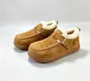 Invierno 2026 Nuevas Botas de Nieve de Felpa Birkenstock Suela Gruesa Transfronteriza Hebilla Botas de Algodón Más Terciopelo Calzado de Algodón Cálido para Exteriores