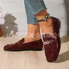Comercio Exterior Transfronterizo Otoño 2026 Nuevos Mocasines de Estilo Británico con Suela Blanda, Cadena Metálica y Hebilla de Caballo
