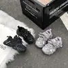 Otoño/Invierno 2026 Nuevos Zapatos Casuales Tipo Papá para Niñas Zapatillas de Correr a la Moda Zapatos para Niños Zapatos Deportivos de Suela Blanda con Felpa