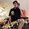 Pijama de Manga Corta Dibujo Animado Xiaoxin Verano Tacto Algodón Ropa de Casa Niños Estampado Moderno Juvenil Talla Grande Traje