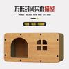 Cabaña de Madera para Gatos con Nido y Rascador Integrados Nido Grande para Gatos Espacioso Casa Extra Grande para Gatos Apilable Modelo Popular Transfronterizo
