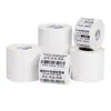 Papel Sintético PP Impermeable Resistente al Desgarro Pegatina de Etiqueta 20-100 Rollo Autoadhesivo en Blanco para Código de Barras Papel de Impresión PVC