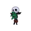 Broche oscuro de Halloween, muy popular en Europa y América, personalizado, creativo, con forma de calavera y grito de muerte, accesorios para fiestas.