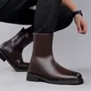 Botas Martin masculinas, casuais e estilosas, estilo americano, design retrô de campus, botas de trabalho de cano alto, modernas, para exportação, disponíveis em tamanhos grandes