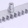Cremallera de motor para puerta corredera eléctrica, cremallera de acero inoxidable, cremallera galvanizada, máquina integrada para cremalleras de portón recto de patio