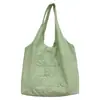 Bolsa de Lona de un Solo Hombro al por Mayor, Estilo Coreano, Bolso de Mano Simple con Logo Personalizado, Bolso Tote de Moda, Gran Capacidad, Ligero, Impermeable