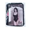 Macacão Feiqu U Profundo com Virilha Exposta Fino Abertura na Virilha 9840 Preto e Azul Sexy Lingerie Tentação Produtos para Adultos Transmissão ao Vivo