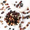 Madeira de Asa de Frango Natural Contas de Bodhi Contas Redondas Pau-Rosa Vermelho Contas Budistas DIY Contas de Mão Pulseira Colar Acessórios de Joias