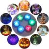 Luz de Vela com Botão Diamante 3LED Decoração de Aquário Luz Subaquática Temporizador Impermeável Controle Remoto Iluminação Iluminação Luz de Mergulho