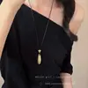 Colar Pingente Minimalista Gota d'Água para Mulheres Senso de Alto Padrão Luxo Leve Nicho Corrente Clavícula Moda Versátil Acessórios de Colar Longo