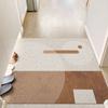 Tapete de Seda Doméstico Simples para Remoção de Poeira Interna e Externa Tapete Resistente à Sujeira para Entrada Tapete para Esfregar os Pés Tapete Decorativo Recortável para Corredor