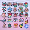 Hombre de Jengibre Muñeco de Nieve de Dibujos Animados Accesorios de Decoración DIY Pegatinas Adhesivas Suaves de PVC Navideñas Lindas