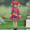 Trajes de Performance Étnica Miao para Crianças, Roupas Étnicas de Minorias, Trajes Étnicos Dong, Yi, Hani para Meninos e Meninas, Vestuário para Jardim de Infância