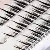 Cílios Postiços Estilo Raposa Descolados, Estilo Antigo, Formato de Olho Inclinado e Alongado, Cílios Segmentados, Cílios Naturais e Elegantes
