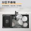 Fregadero de acero inoxidable transfronterizo Lavabo central Lavabo pequeño Lavabo individual Lavabo doble Lavabo para lavar verduras Fregadero engrosado Desagüe de lavabo central Lavabo