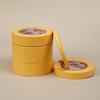 Papel de mascaramento amarelo resistente à temperatura, tinta para carro, cola não residual, não permeável, forte, fita de papel de mascaramento de alta aderência