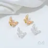 Banhado a Ouro 14K Banhado a Cobre Zircônio Borboleta Espaçadores Contas Artesanal DIY Fio de Cristal Pulseira Colar Acessórios de Joia Material