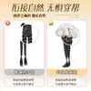Tranças de Peruca Kony para Mulheres, Cabelo Sintético com Presilha Rabo de Cavalo Baixo Renda Trança Dupla Longa Acessório de Cabelo, Novo Estilo Chinês