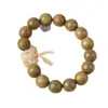 Sándalo Verde Natural Doble Círculo Pulsera de Madera DIY Especificaciones 0.6 Aproximadamente, Mismo Estilo para Hombres y Mujeres, Pulseras al por Mayor