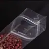 Bolsas de Embalaje Transparentes Auto-Soportables Auto-Sellables para Comercio Exterior Transfronterizo para Frutas Secas, Snacks y Granos, Bolsas de Embalaje de Alimentos Selladas a Prueba de Humedad al por Mayor