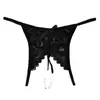 Ropa Interior Sexy Tallas Grandes Ponayel Lazo Dulce Encaje Hueco Con Cuentas Tanga de Tentación Apasionada