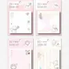 Caderno com Notas Adesivas Miffy Rabbit N-time da Mipin Stationery para Alunos do Ensino Fundamental, Páginas Coloridas, Rilakkuma, Hello Kitty, Notas Adesivas de Alto Valor