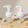 Fábrica de Origen Hebilla Blanca 42 Dientes Mousse Limpiador Facial Cabezal Bomba Plástico PP Resorte Incorporado Cabezal Bomba Espumadora