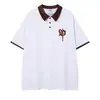 Ropa para Hombre Ins Retro Americano Camiseta Negra de Manga Corta con Hombro Caído, Estampado de Caballo en Racimo y Diseño de Letras, Peso Pesado Holgada Estilo High Street