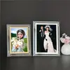 Porta-retrato de 6 polegadas moldura vazia cristal porta-retrato A4 display de mesa Perler beads Bai Xi Tu Porta-retrato de 7 polegadas ponto turístico sala de chá decoração moldura de aniversário de casamento