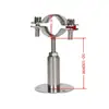 Abrazadera de Tubo Ajustable de Acero Inoxidable 304 con Base, Soporte Telescópico para Tubo, Soporte para Tubo, Abrazadera de Tubo, Sujetador de Tubo