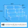 Soporte de Exhibición Acrílico Transfronterizo Estante de Exhibición Escalera de Almacenamiento para Cajas Misteriosas Soporte para Muñecas Estante de Almacenamiento en Forma de Escalera para Perfumería y Joyería