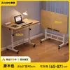 Escritorio para laptop junto a la cama, escritorio móvil, escritorio de altura ajustable, escritorio de estudio, mesita de noche simple para estudiantes y uso doméstico, escritorio plegable