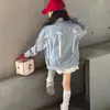 Chaquetas de Primavera para Niñas Ropa Infantil Nueva Elegante Ropa de Abrigo para Niñas Chaqueta de Béisbol con Letras Tendencia Transfronteriza