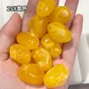 Cuentas de piedra irregulares de dos tonos de 15x27 mm con agujeros pequeños, hilo para abalorios, nuevos accesorios de joyería estilo chino, acrílico