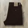 Calças casuais masculinas de sarja de algodão grossa para outono e inverno, corte reto solto, textura de alta qualidade, calças cáqui business casual