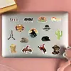 50 Adesivos Graffiti Denim Ocidental Decorativos para Capa de Celular, Copo d'Água, Mala, Computador, Laptop