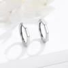 Joyería Europea y Americana de Plata Esterlina S925, Aretes Octogonales Geométricos Simples, Aretes Populares para Pareja Transfronterizos, Aretes de Moda